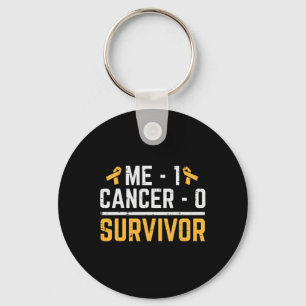 Me 1 Child Cancer 0 Survivor Awareness Boys Gi Nyckelring