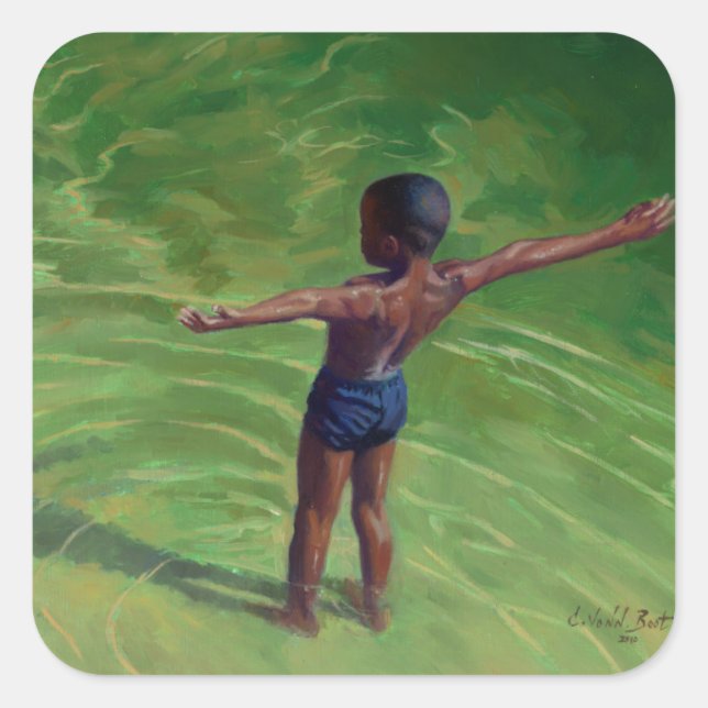 Me 2011 fyrkantigt klistermärke (Framsida)