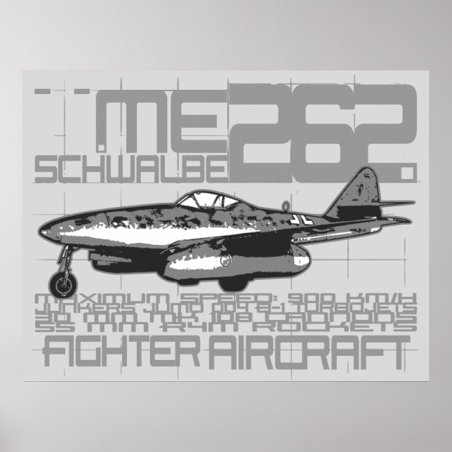 Me 262 Schwalbe Poster (Framsidan)