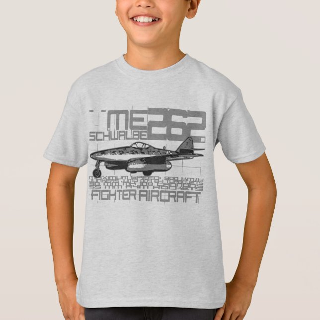 Me 262 Schwalbe T Shirt (Framsida)