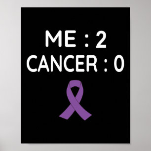 Me 2 Cancer 0 Medvetenhet om cancer i bukspottkört Poster