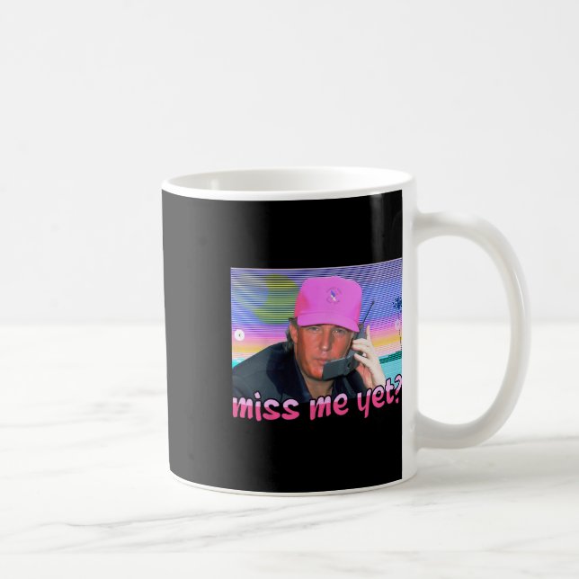 Me ändå Donald Trump 2024 Holding Mobil Call Rosa  Kaffemugg (Höger)