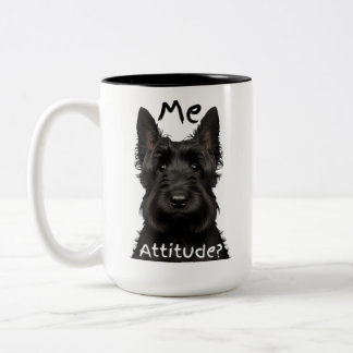 Me Attitude Scottish Terrier Två-Tonad Mugg