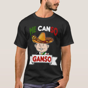 Me Canso Ganso AMLO Mexikanska Chibi Cute Black T- T Shirt