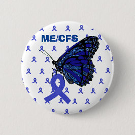 ME/CFS Blue Ribbon and Butterfly Awareness Knapp