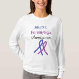 ME/CFS Fibromyalgia Ribbon Awareness Shirt T-shirt