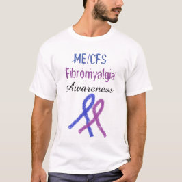 ME/CFS Fibromyalgia Ribbon Awareness Shirt Tee Shirt