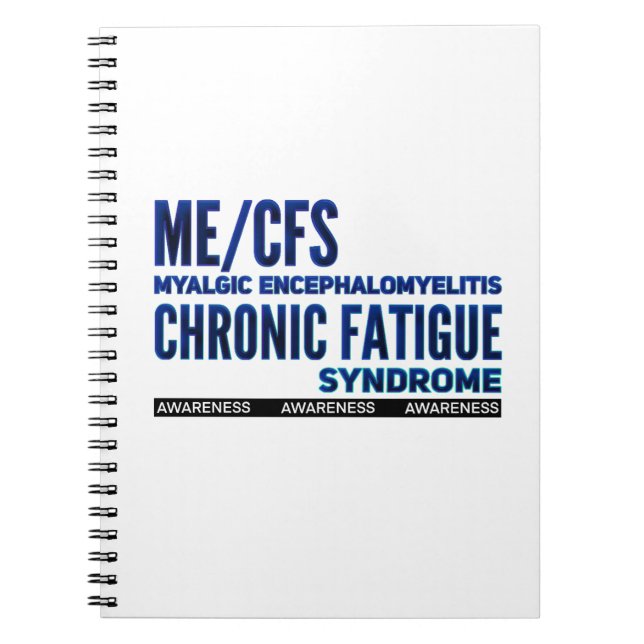ME/CFS Kronisk medvetenhet om trötthet Anteckningsbok (Framsidan)