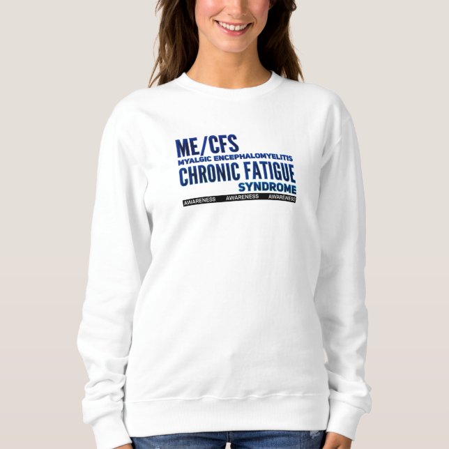 ME/CFS Kronisk medvetenhet om trötthet T Shirt (Framsida)