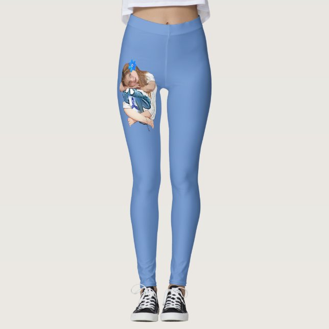 ME/CFS Kronisk Trötthet Flick Leggings (Framsida)