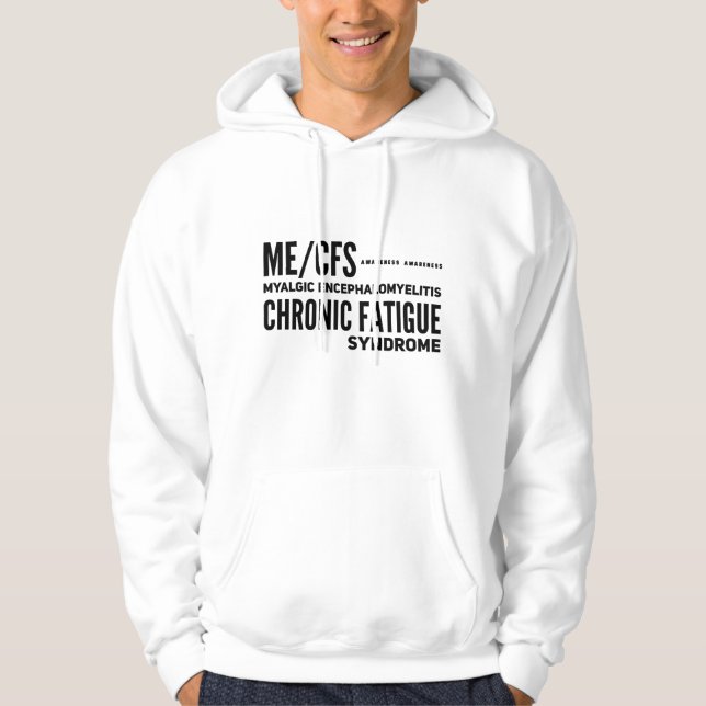 ME/CFS-medvetande om kronisk trötthet Hoodie (Framsida)