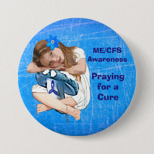 ME/CFS-medvetenhet "Girl of Hope" Knapp