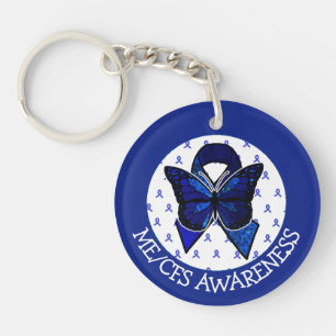 ME/CFS Syndrome Awareness Ribbon and Butterfly