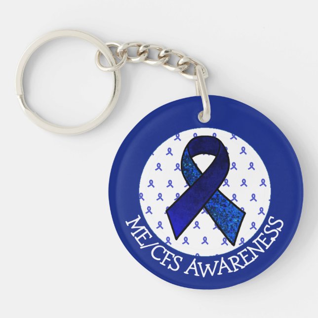 ME/CFS Syndrome Awareness Ribbon Classic Round St (Framsidan)