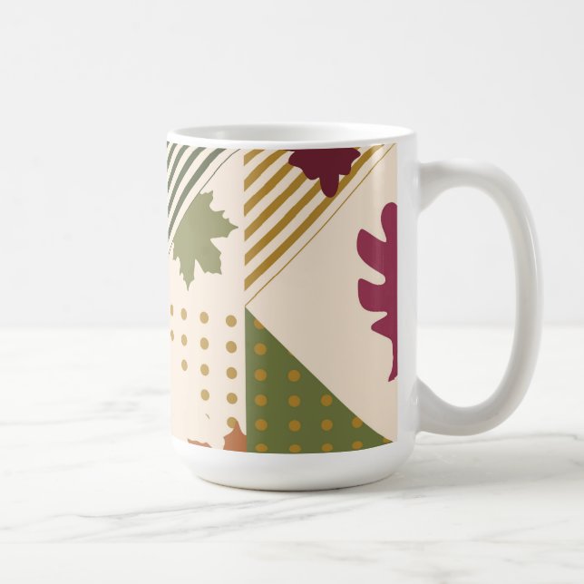Me Core Essentials Geometriska Höstlöv  Kaffemugg (Höger)