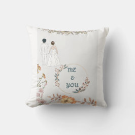 ME & DIG BRÖLLOP GIFT KUDDE