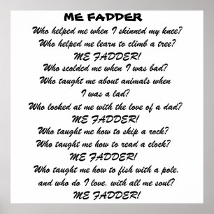 ME FADDER-DIKT Poster