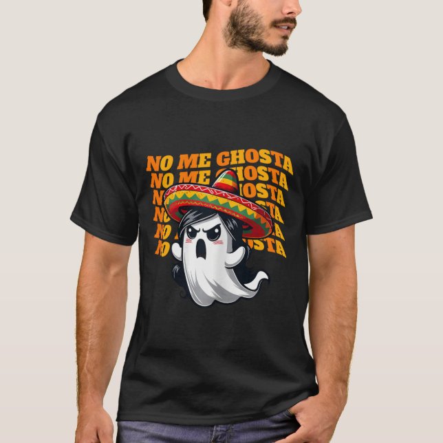 Me Ghosta Funny Mexican Halloween Ghost Women 2 T Shirt (Framsida)