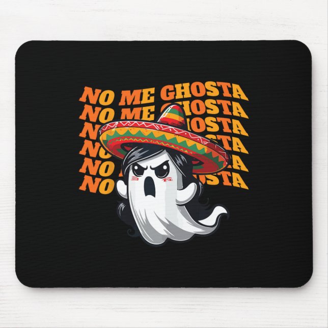 Me Ghosta Funny Mexican Halloween Ghost Women Musmatta (Framsidan)