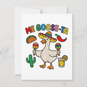 Me Goose-Ta Funny Mexikansk goose Anteckningskort