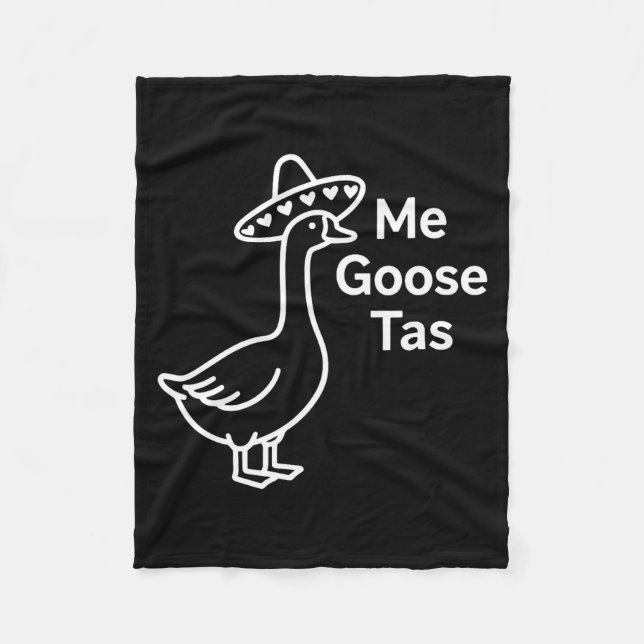 Me Goose Tas Funny Mexican Goose Pun Silly Goose C Fleecefilt (Framsidan)
