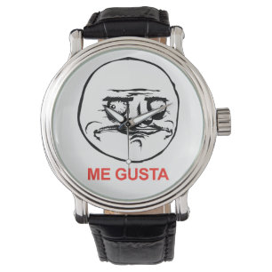 Me Gusta Ansikte Meme Armbandsur