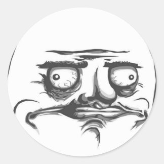 Me Gusta Dynamic Design Sticker Runt Klistermärke