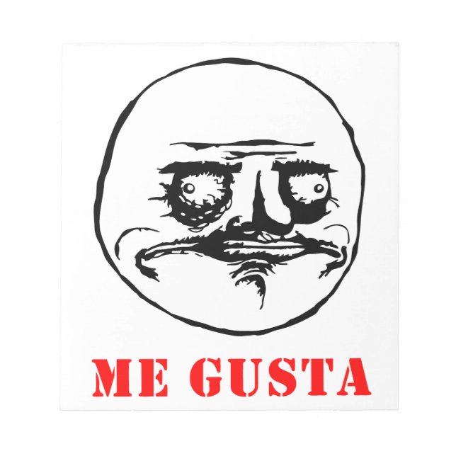 Me Gusta - meme Anteckningsblock (Framsida)