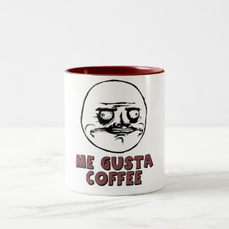 Me Gusta Meme Coffe Mug Två-Tonad Mugg