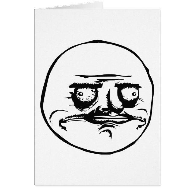 Me Gusta Meme Hälsningskort (Framsidan)