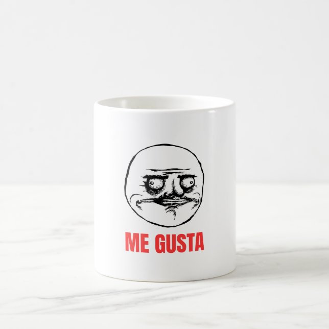 Me Gusta Meme Kaffemugg (Center)