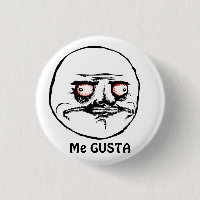 Me Gusta raging tecknad ansikte