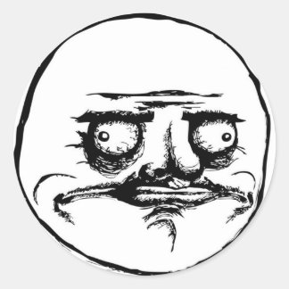 Me gusta runt klistermärke