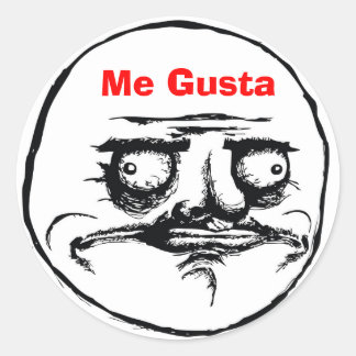 Me Gusta Runt Klistermärke