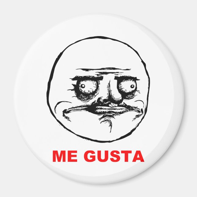 Me Gusta (text) Magnet (Framsidan)