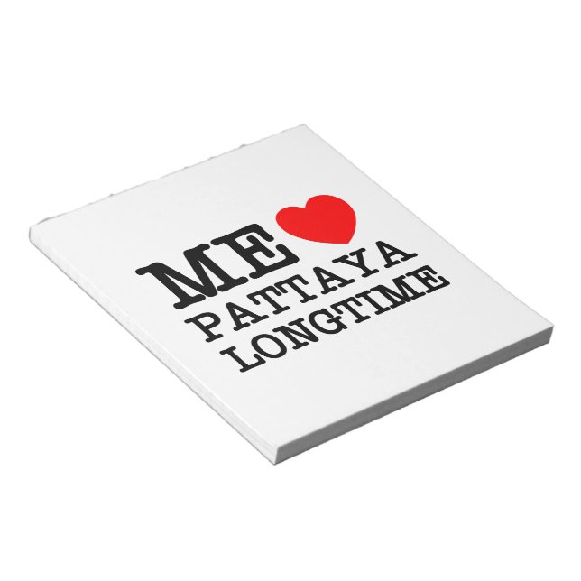 ME KÄRLEK PATTAYA LONGTIME ANTECKNINGSBLOCK (Vinklad)