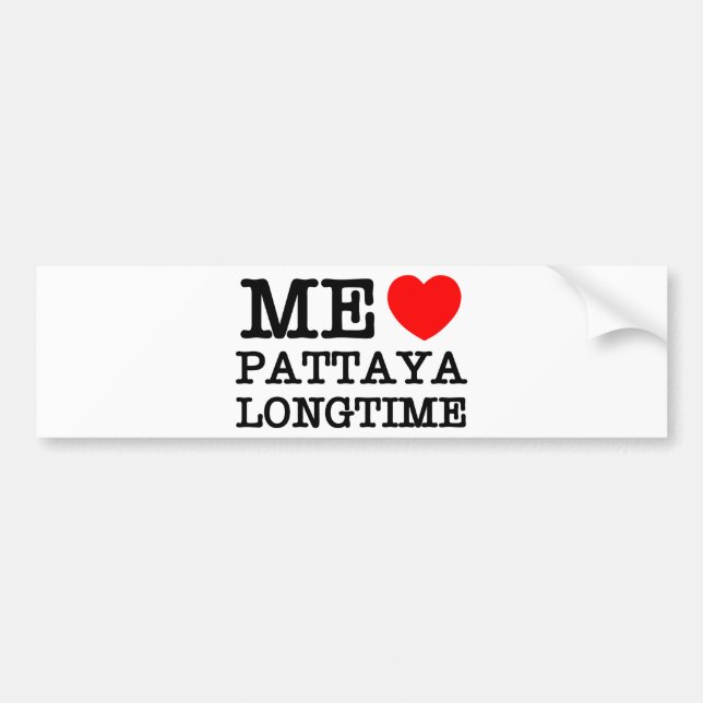 ME KÄRLEK PATTAYA LONGTIME BILDEKAL (Framsidan)