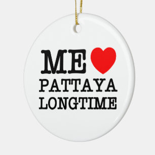 ME KÄRLEK PATTAYA LONGTIME JULGRANSPRYDNAD KERAMIK