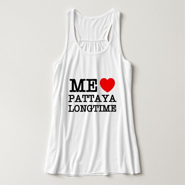 ME KÄRLEK PATTAYA LONGTIME LINNE MED RACERBACK  (Design framsida)