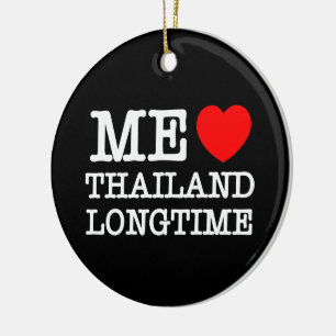 ME KÄRLEK THAILAND LONGTIME JULGRANSPRYDNAD KERAMIK
