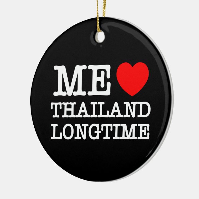 ME KÄRLEK THAILAND LONGTIME JULGRANSPRYDNAD KERAMIK (Vänster)