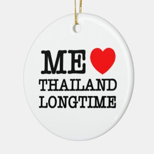 ME KÄRLEK THAILAND LONGTIME JULGRANSPRYDNAD KERAMIK