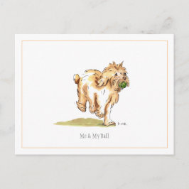 'Me & My Ball' Cockapoo vykort