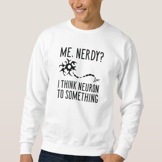 Me Nerdy Lång Ärmad Tröja (Framsida)
