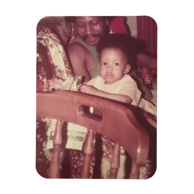 Me och Pappa Photo Magnet (Vertikal)