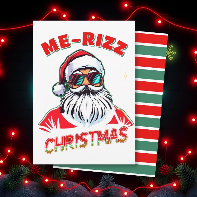 Me-Rizz jul gen Alpha meme humor jul  Julkort (Skapare uppladdad)