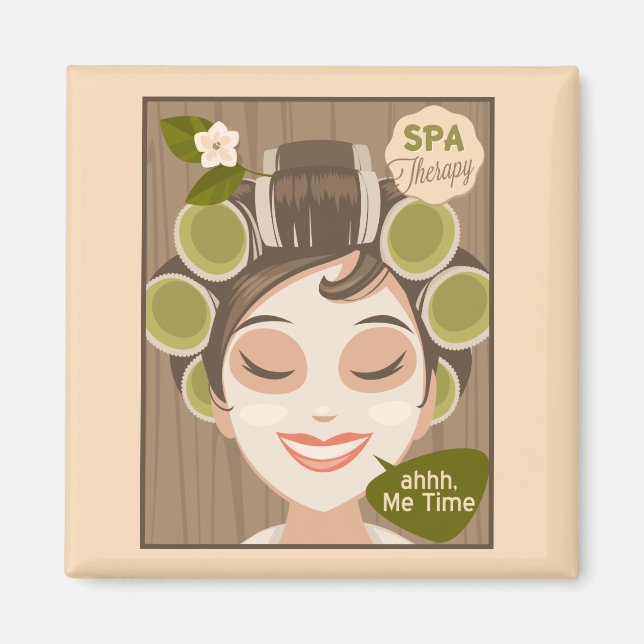 Me Time Spa-magnet Magnet (Framsidan)