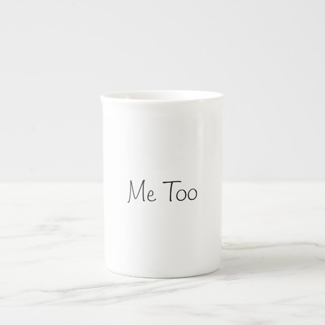 Me Too kaffemugg Benporslin Mugg (Framsidan)