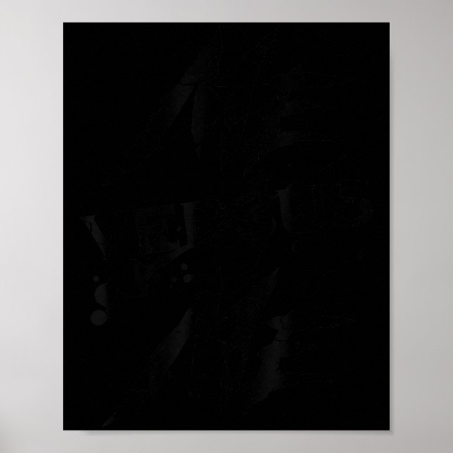 Me Vs Versus Me Motivational Insrational Gym Lover Poster (Framsidan)