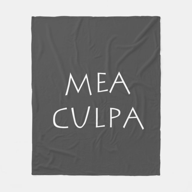 Mea culpa fleecefilt (Framsidan)